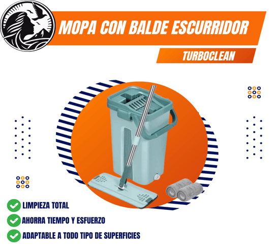 Mopa con Balde Escurridor TurboClean™