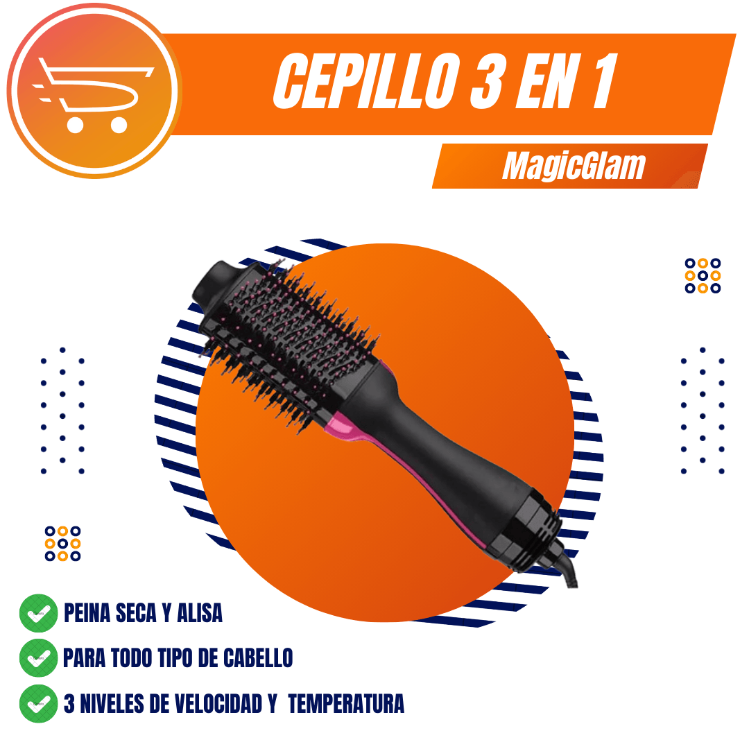 Cepillo Profesional 3 en 1 MagicGlam™
